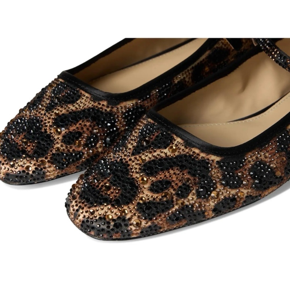 Betsey Johnson Women’s Lorel Leopard Print Mary Jane Ballet Flats - Picture 10 of 16